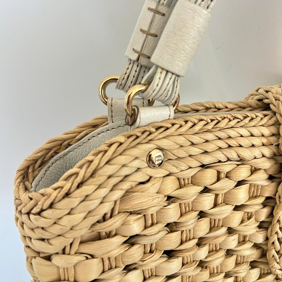 Kate Spade "Darlington Jackie" Straw Handbag - Picture 7 of 13